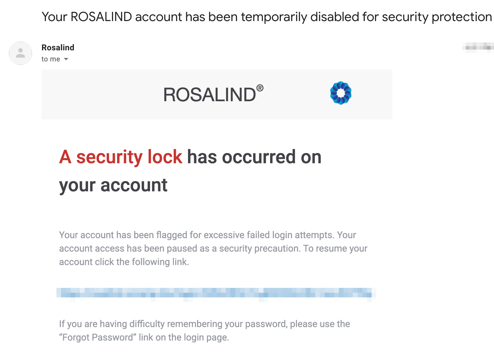 Security: locked out of account after failed login attempts